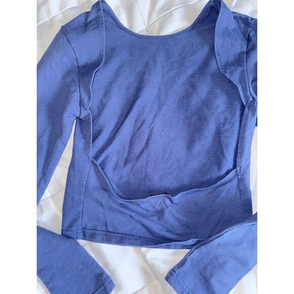 Edikted Blue Long Sleeve Tee - Picture 2 of 3